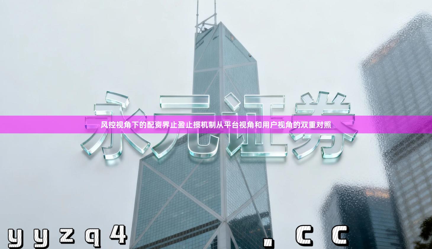 风控视角下的配资界止盈止损机制从平台视角和用户视角的双重对照