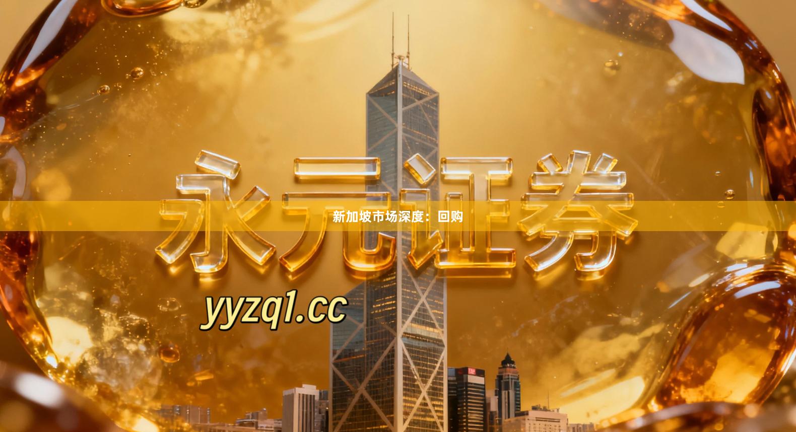 新加坡市场深度：回购