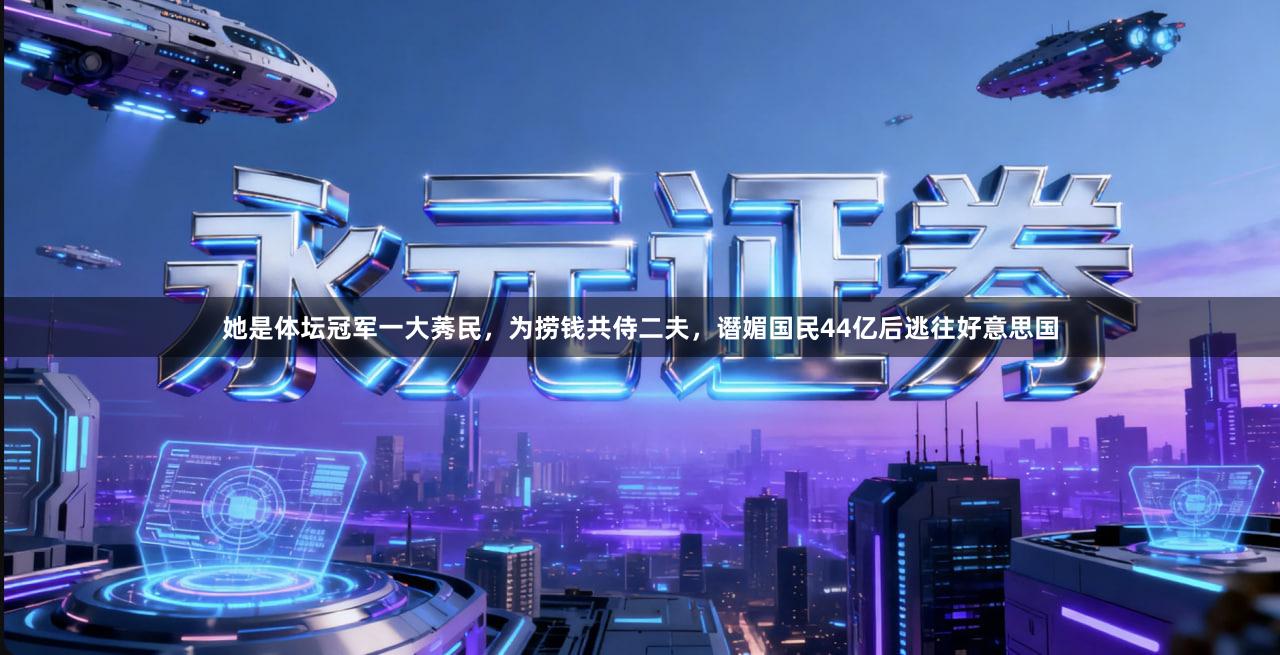 她是体坛冠军一大莠民，为捞钱共侍二夫，谮媚国民44亿后逃往好意思国